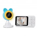 Evolveo Baby Monitor N35 dětská chůvička s kamerou, VOX, teploměr, noční vidění, RGB světlo Modrá – Zboží Mobilmania