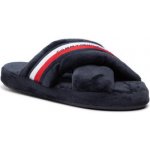 Tommy Hilfiger bačkory Comfy Home Slippers With Straps FW0FW06587 desert sky – Zboží Dáma