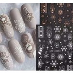 Jana Design Samolepky na nehty bílá vánoční 133 – Zboží Mobilmania