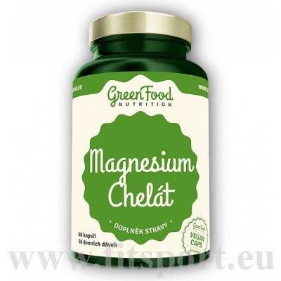 GreenFood Nutrition Magnesium chelát + B6 90 kapslí – Hledejceny.cz