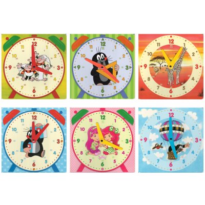 AKIM školní hodiny Akim papírové čtverec - mix motivů 550405 – Sleviste.cz