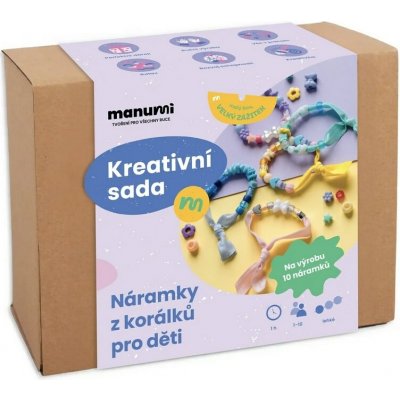Manumi kreativní sada na výrobu náramků z korálků pro děti 1 ks – Hledejceny.cz