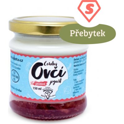 Statek Horní Dvorce Jogurt ovčí jahodový 150 ml – Zboží Mobilmania