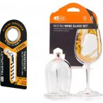 Set pro vinaře vývrtka a 2 plastové skládací skleničky na bílé víno – Sleviste.cz