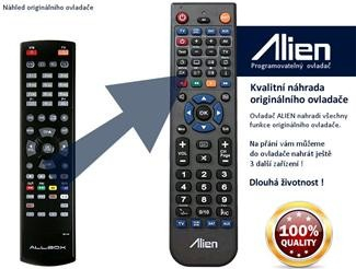 Dálkový ovladač Alien Allbox HD3500IR