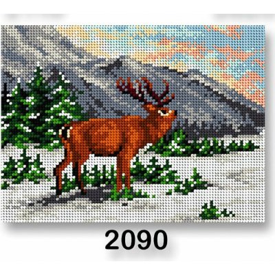 Předloha vyšívací 18 x 24 cm 2090 jelen – Zboží Dáma