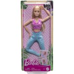 Barbie v pohybu Blondýnka v modrých legínách HRH27 – Zboží Dáma