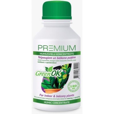 GreenOK PREMIUM Koncentrát huminových látek Pro pokojové a balkónové rostliny 120 ml – Zboží Mobilmania