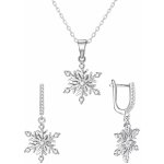 Agato stříbrná sada šperků Sněhové vločky AGT-SET03W – Zboží Dáma