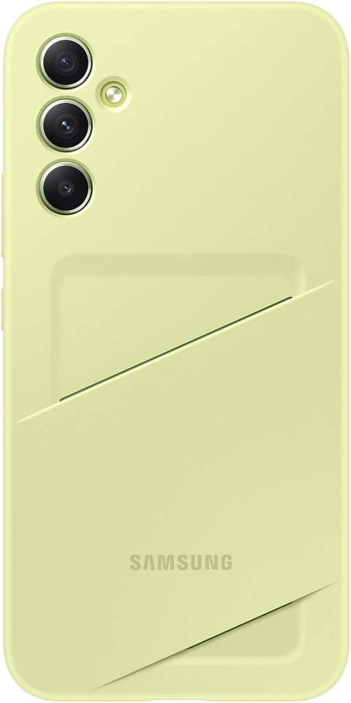 Samsung Zadní kryt s kapsou na kartu Galaxy A14/A14 5G Lime EF-OA146TGEGWW