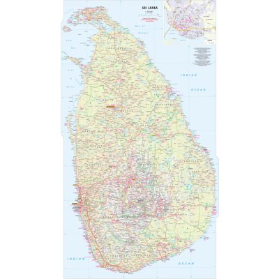 Sri Lanka mapa ITM