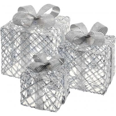 Emos DCFC10 LED dárky 3 velikosti vnitřní studená bílá časovač – Zboží Dáma