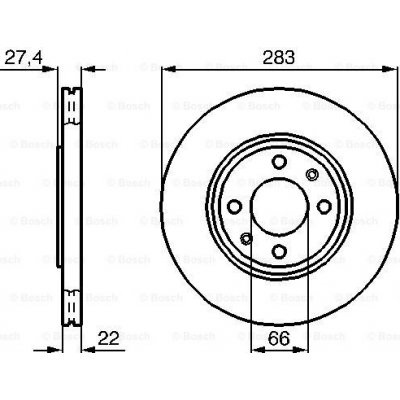 BOSCH Brzdový kotouč 0 986 478 834 – Zbozi.Blesk.cz