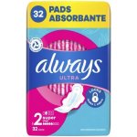Always Ultra Hygienické Vložky Super V2 s křidélky 32 ks – Zboží Dáma