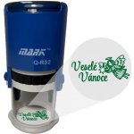 Mark Samonamáčecí razítko Veselé Vánoce 011 červená 45mm – Sleviste.cz