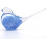 Artcristal Bohemia Skleněný ptáček 04 Modrá světlá,, 15 cm | České hutní sklo – Zboží Dáma