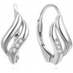 Brilio Silver Půvabné stříbrné náušnice s kubickými zirkony EA1179W – Zboží Dáma