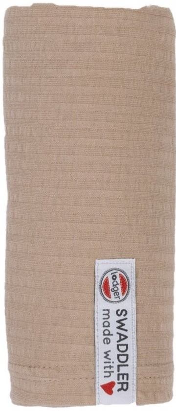 Lodger Swaddler Seersucker 120 x 120 cm Beige