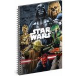 Presco Group Spirálový blok Star Wars Mix, linkovaný, A4 – Zboží Živě