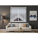 Dekorační oblouková krátká záclona na žabky LUDMILA 160 bílá 300x160 cm MyBestHome – Hledejceny.cz