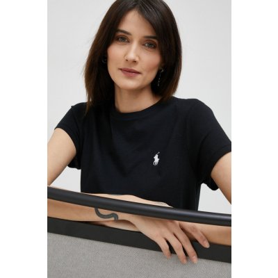 Ralph Lauren bavlněné tričko Polo černá – Zboží Mobilmania