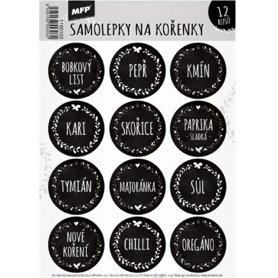UNIPAP samolepky na kořenky 16,2 x 23 cm koření – Zboží Dáma