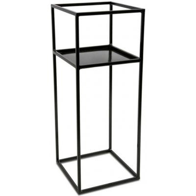 HowHomely Stojan na květiny 60x24 černá DD0110 – Zboží Dáma