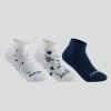 ARTENGO Dětské polovysoké tenisové ponožky RS160 bílé, modré 3 páry