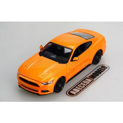 Maisto Ford Mustang GT 2015 oranžová 1:24 – Zboží Mobilmania