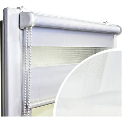 Voppi Roleta Den a Noc 50x150 cm bílá, dvojitá – Hledejceny.cz