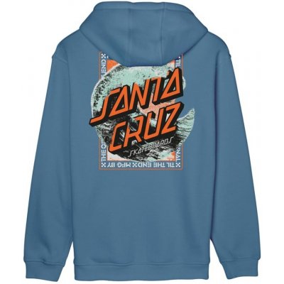 Santa Cruz mikina Breaker Dot Hood Dusty Blue – Zbozi.Blesk.cz