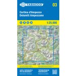 Cortina d´Ampezzo e Dolomiti Ampezzane 1:25 000 turistická mapa TABACCO #03 – Sleviste.cz