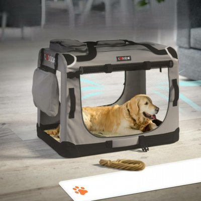 Cadoca Přepravní box pro psy L 70 x 52 x 50 cm – Sleviste.cz