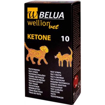 WellionVet Belua ketonové testovací proužky pro psa a kočku 10 ks