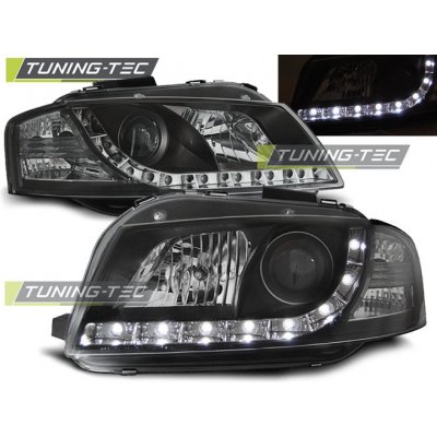 Tuning-Tec Přední čirá LED světla Audi A3 (2003 - 2008) - černé – Hledejceny.cz