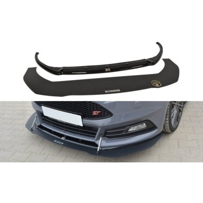 Maxton Design hybridní spoiler předního nárazníku ver.1 pro Ford Focus ST Mk3 Facelift, plast ABS bez povrchové úpravy – Zboží Mobilmania