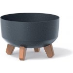 Prosperplast Květináč GRACIA LOW ECO WOOD antracit 23,5 cm – Hledejceny.cz