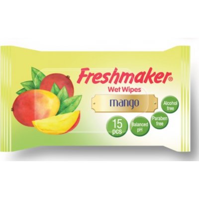 Freshmaker vlhčené ubrousky s ovocnou vůní 15 ks Mango – Hledejceny.cz