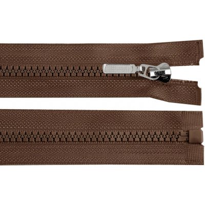 Stoklasa Kostěný zip No 5 délka 50 cm s ozdobným jezdcem Balení: 1 ks, Varianta: 304 hnědá čokoládová 304 hnědá čokoládová – Hledejceny.cz