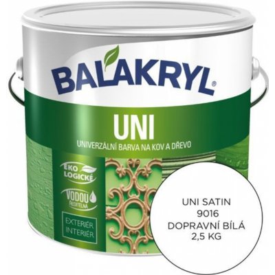 Balakryl Uni Satin 2,5 kg dopravní bílá – Zbozi.Blesk.cz