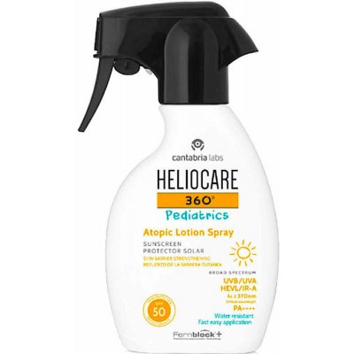 Heliocare dětské opalovací mléko spray pro citlivou a atopickou pokožku SPF50 360° (Atopic Lotion Spray) 250 ml