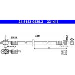 Brzdová hadice ATE 24.5143-0439 (AT 331411) – Sleviste.cz