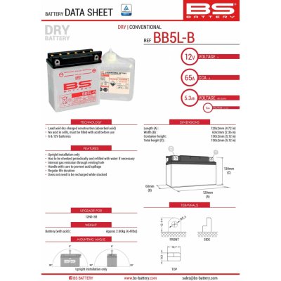 BS-Battery BB5L-B