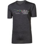 Hrutur "YAK" pánské merino triko šedý melír – Zboží Mobilmania