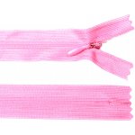 Spirálový zip no.3 skrytý nerozepínací 60cm - více barev color: 737 neon pink – Hledejceny.cz