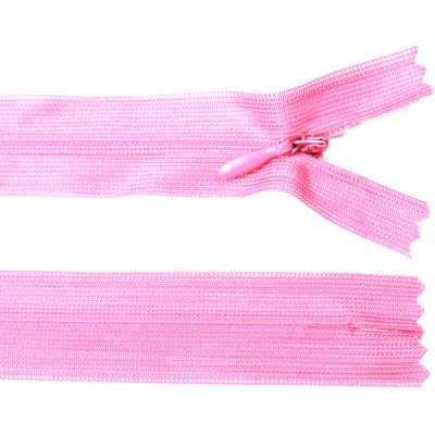 Spirálový zip no.3 skrytý nerozepínací 60cm - více barev color: 737 neon pink – Hledejceny.cz