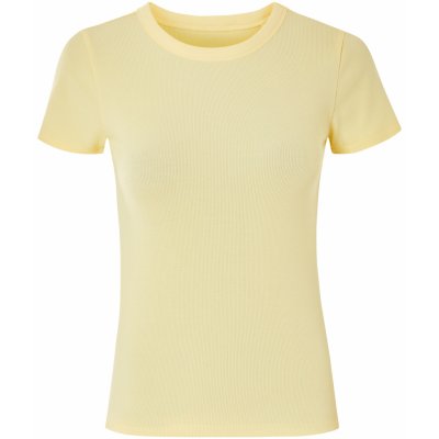 esmara Dámské vroubkované triko žlutá – Zboží Dáma