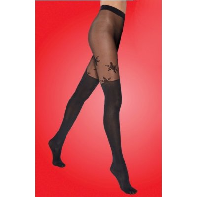 Adrian punčocháče Snowflake 20/40 černá – Zboží Mobilmania