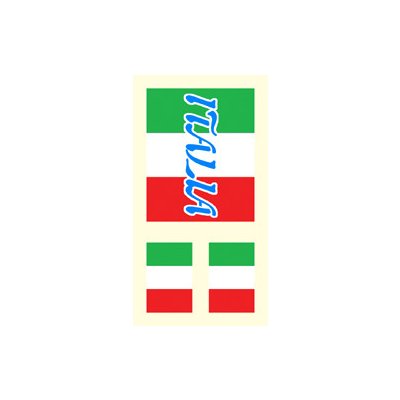 Arch Tetovací obtisky na obličej i tělo Itálie vlajka 1 motiv