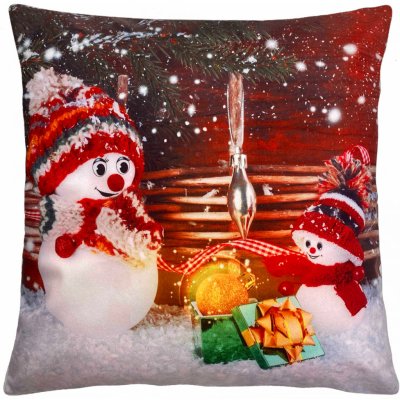 Mybesthome Vánoční SNOWMANS FRIENDS40 x 40 cm – Zboží Dáma